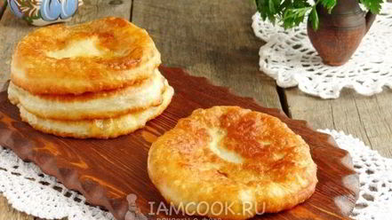 Рецепт лепешек с луком на сковороде