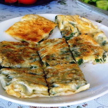 Рецепт Лепешек с начинкой к завтраку