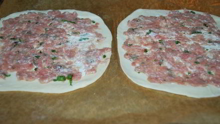 Рецепт лепешек с сыром и фаршем