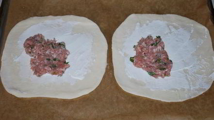 Рецепт лепешек с сыром и фаршем