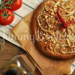 Рецепт Луковой фокаччи с сыром