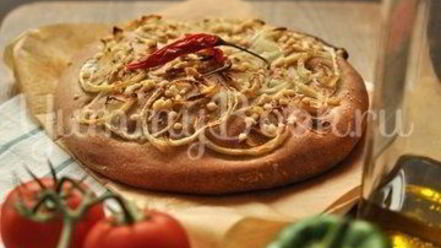 Рецепт луковой фокаччи с сыром