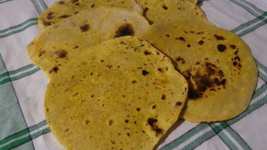 Рецепт манных лепёшек с куркумой