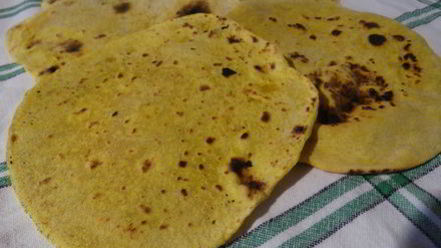 Рецепт манных лепёшек с куркумой
