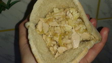 Рецепт питы с начинкой из курицы и сыра