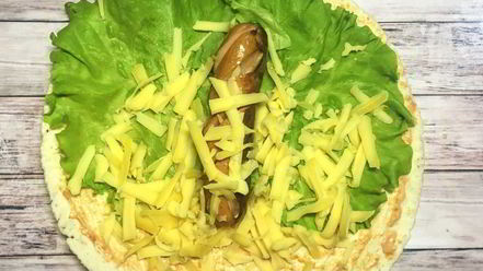 Рецепт сосисок в лепешках