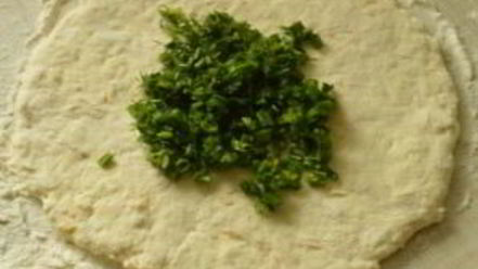 Рецепт сырных лепешек с ветчиной