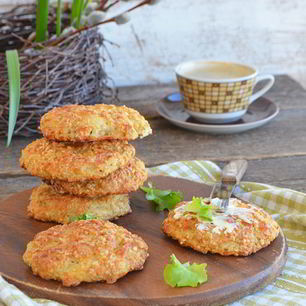 Рецепт Творожных лепешек с квашеной капустой