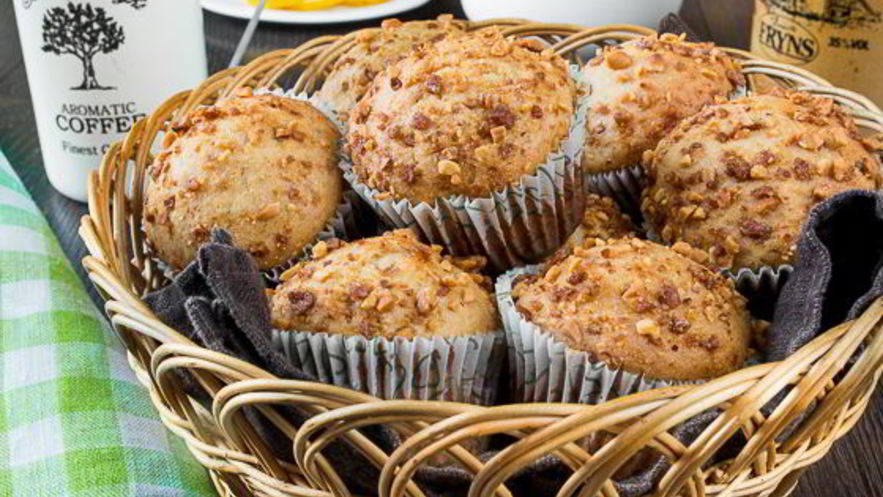 Рецепт бананова-арахисовых маффины