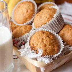 Рецепт Банановых маффинов с кокосом и грецкими орехами