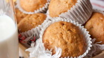 Рецепт банановых маффинов с кокосом и грецкими орехами