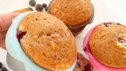 Рецепт йогуртовых маффинов с черной смородиной