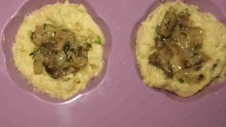Рецепт картофельных маффинов с грибной начинкой