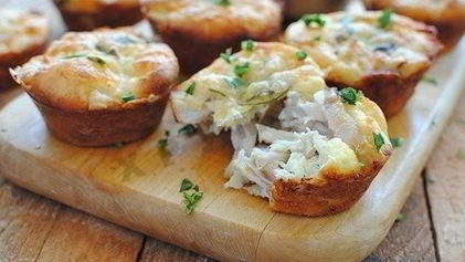 Рецепт Куриных маффинов с сыром