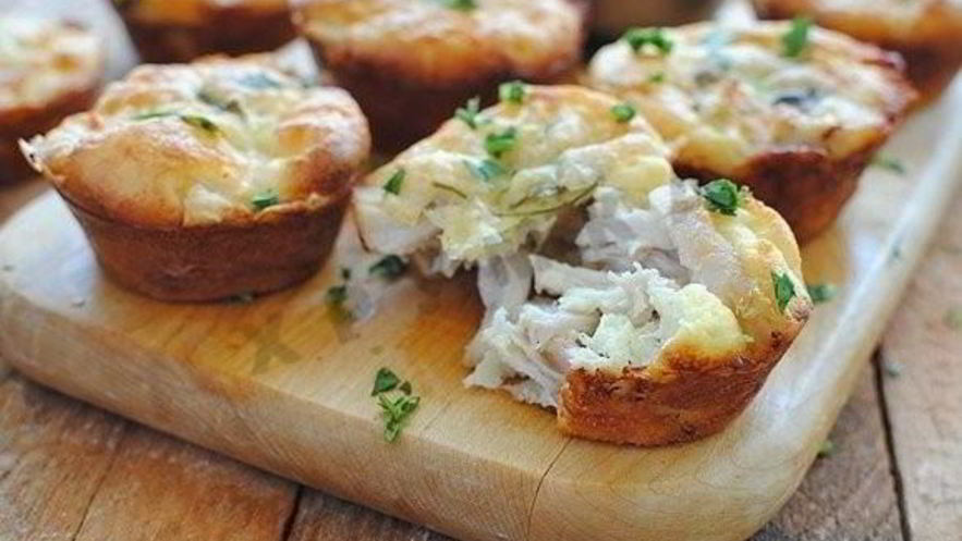 Рецепт куриных маффинов с сыром