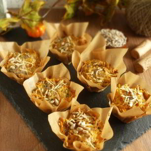 Рецепт Маффинов из тыквы, творога и семечек