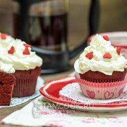 Рецепт Маффинов Красный бархат