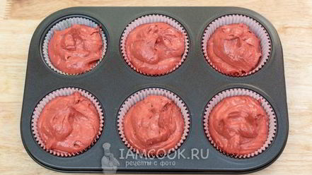 Рецепт маффинов красный бархат