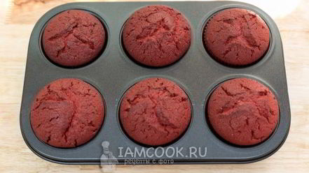 Рецепт маффинов красный бархат