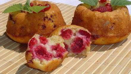 Рецепт маффинов малинка-смородинка