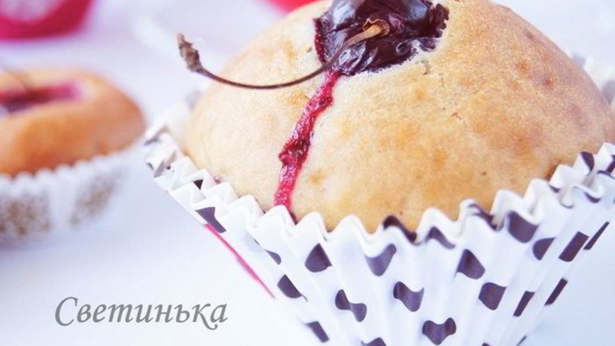 Рецепт маффинов с черешней