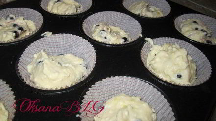 Рецепт маффинов с черникой