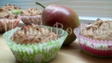 Рецепт маффинов с грушей, фундуком и пряностями