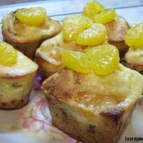 Маффины с мандаринами и сыром Маскарпоне