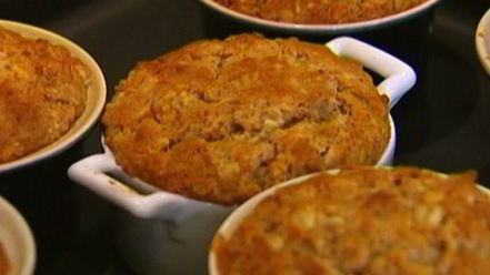 Рецепт маффинов с персиками, корицей и мускатным орехом