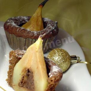 Рецепт Маффинов с шоколадом и грушей