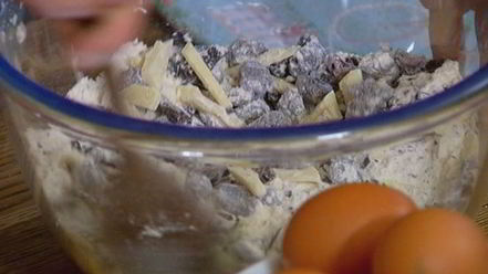 Рецепт маффинов с шоколадом и вяленой вишней