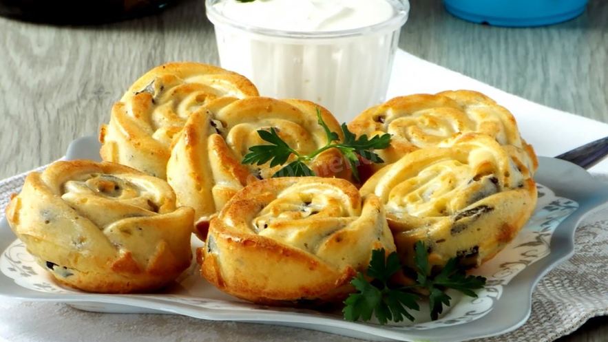 Рецепт маффинов с солеными горькушками