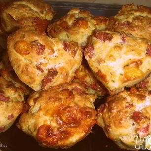 Рецепт Маффинов с сыром и ветчиной