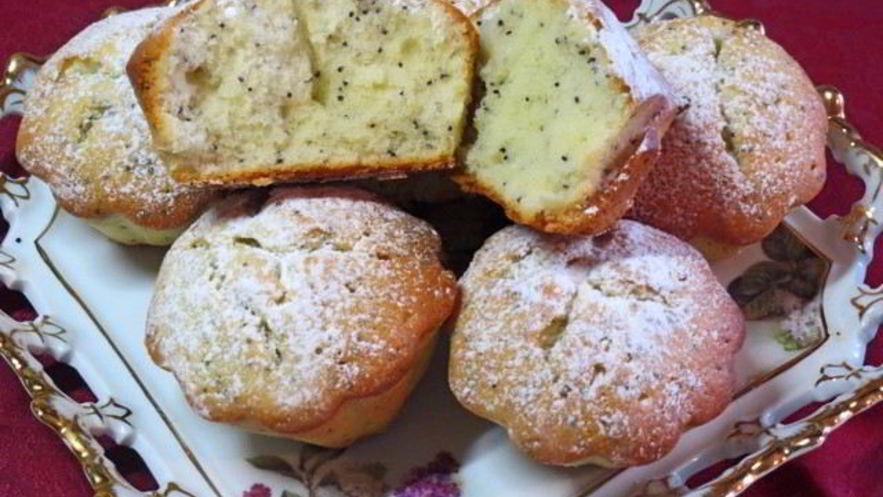 Рецепт маковых маффинов с лимонным соком