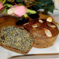 Маковые постные маффины