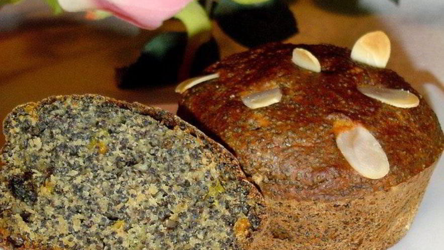 Рецепт маковых постных маффинов