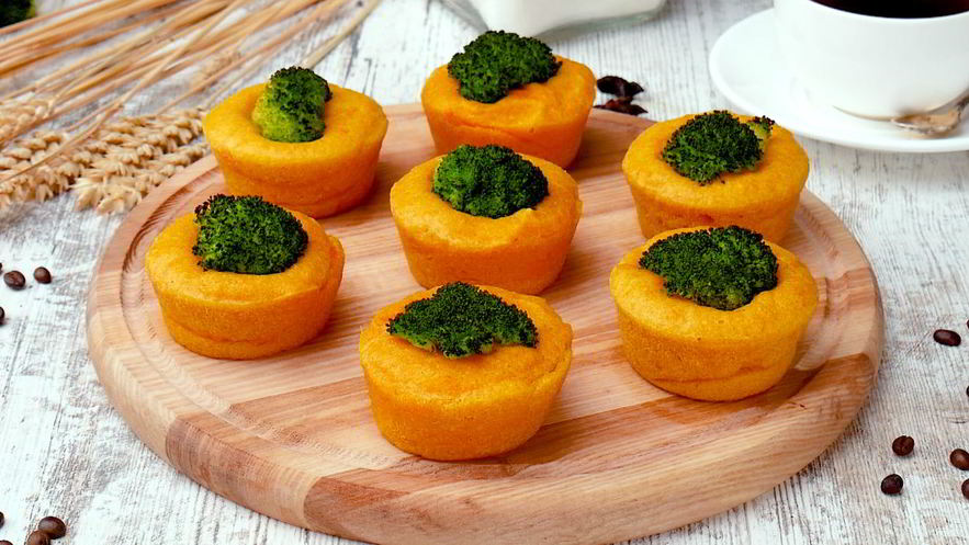 Рецепт морковных маффинов с брокколи