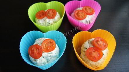 Рецепт пикантных маффинов из сыра и творога