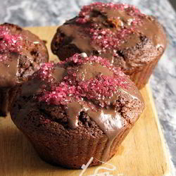 Рецепт Шоколадных маффинов для влюбленных