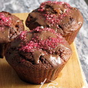 Рецепт Шоколадных маффинов для влюбленных