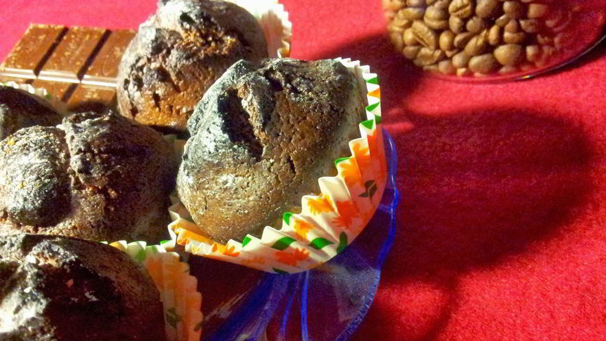 Рецепт шоколадных маффинов с грецкими орехами