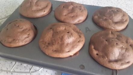 Рецепт шоколадных маффинов с какао и изюмом