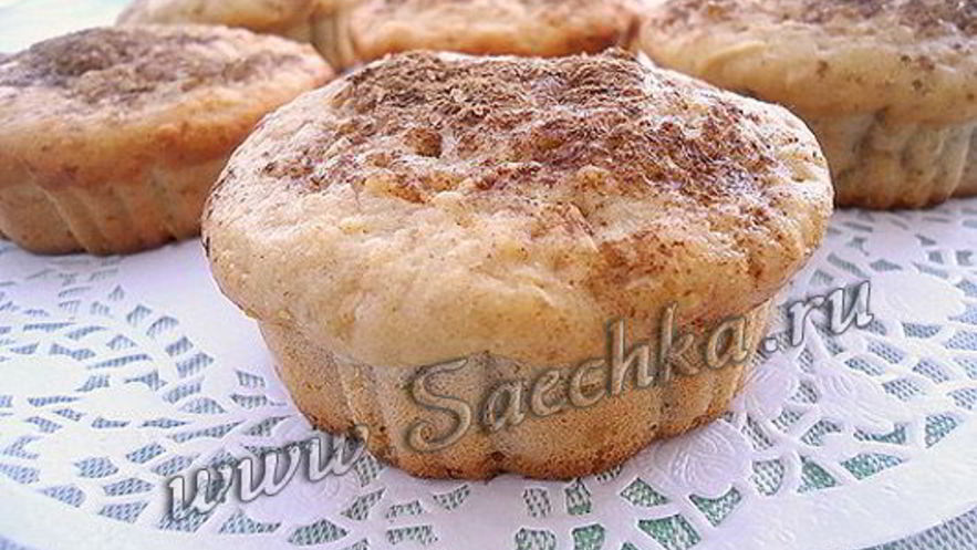 Рецепт яблочных маффинов с корицей