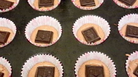 Рецепт маффина-манника шоколад в шоколаде