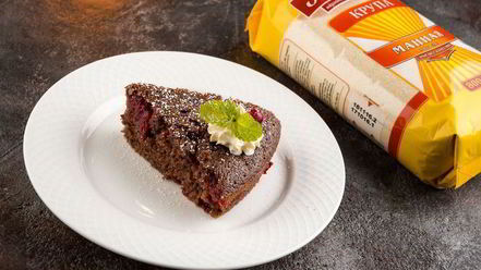 Рецепт манника клюква в шоколаде