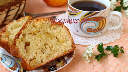 Рецепт манника на кефире с яблоками