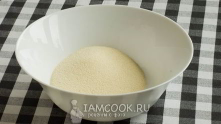 Рецепт манника на молоке без яиц