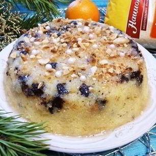 Рецепт Манника с шоколадом и миндалем