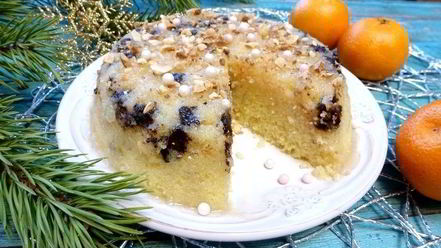 Рецепт манника с шоколадом и миндалем