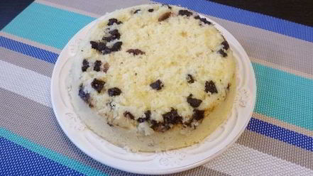 Рецепт манника с шоколадом и миндалем